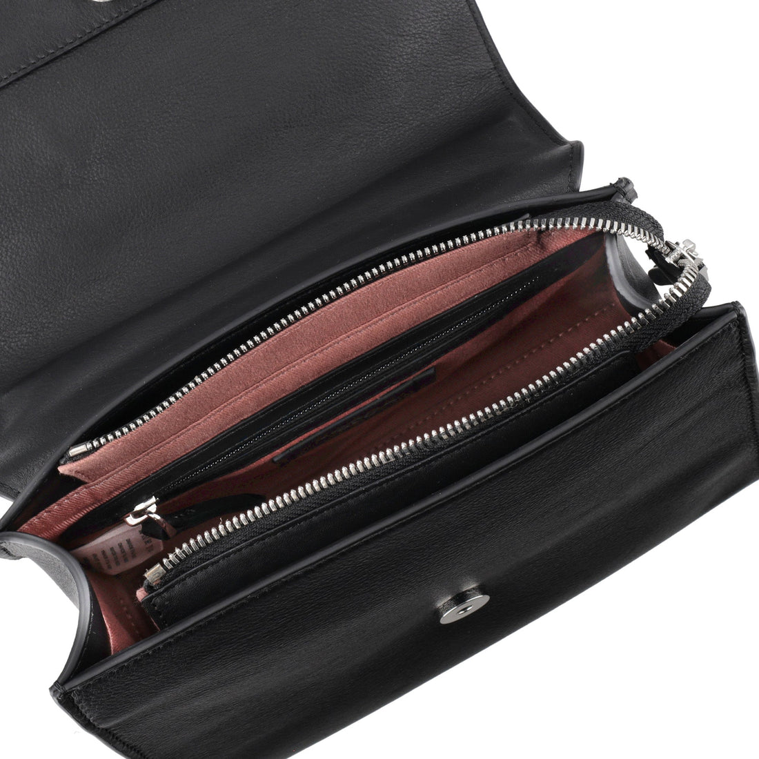 black audrey printed handbag