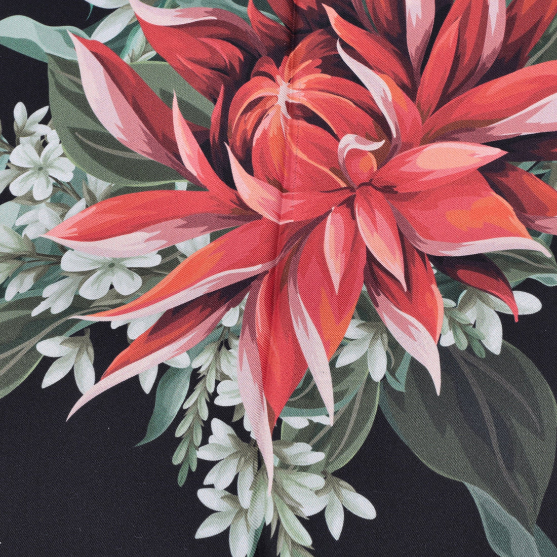 Foulard Audrey in seta con stampa floreale colore nero