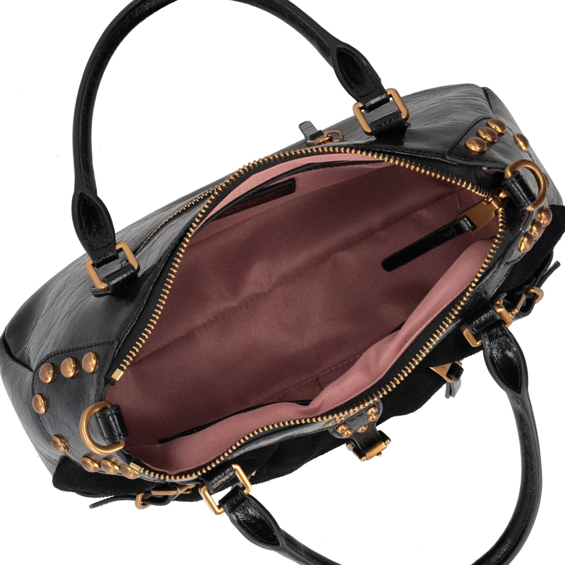 black shirley suede handbag