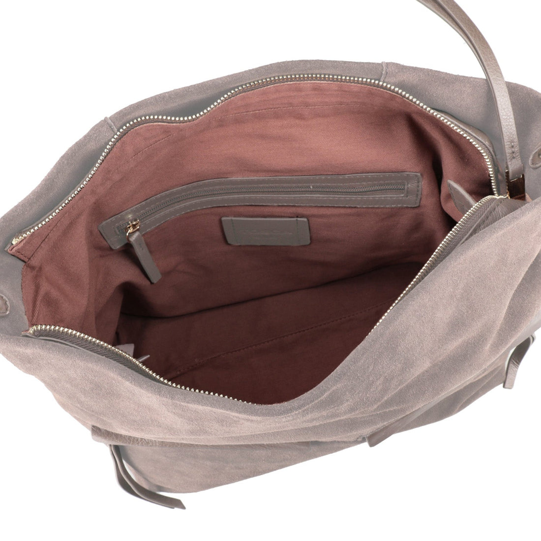 mud marlowe suede shoulder bag