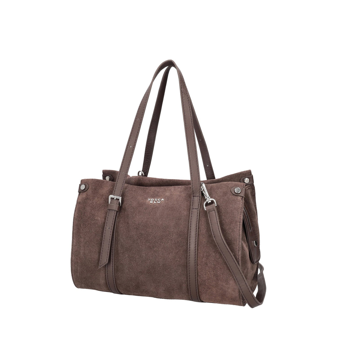 dark brown brooke medium shopping bag