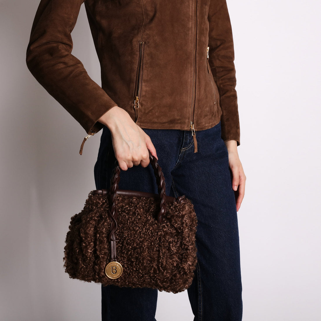 dark brown cammie handbag