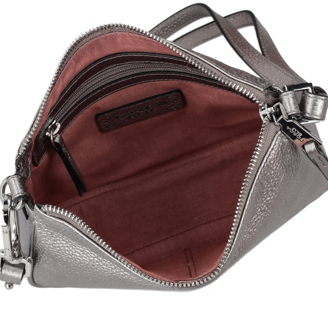 gun metal lily crossbody bag