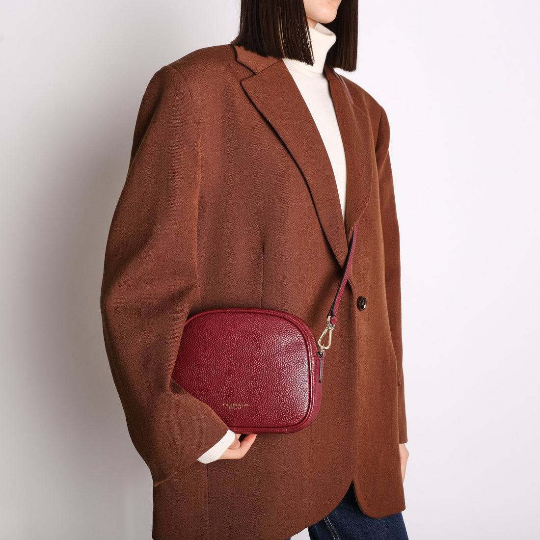 bordeaux lily crossbody bag