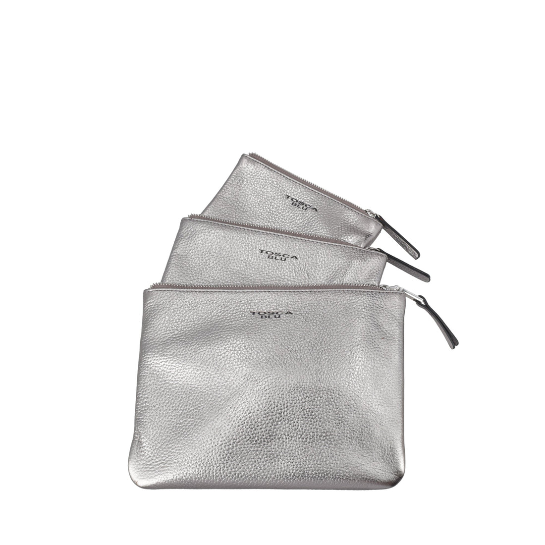 gun metal lily clutch trio