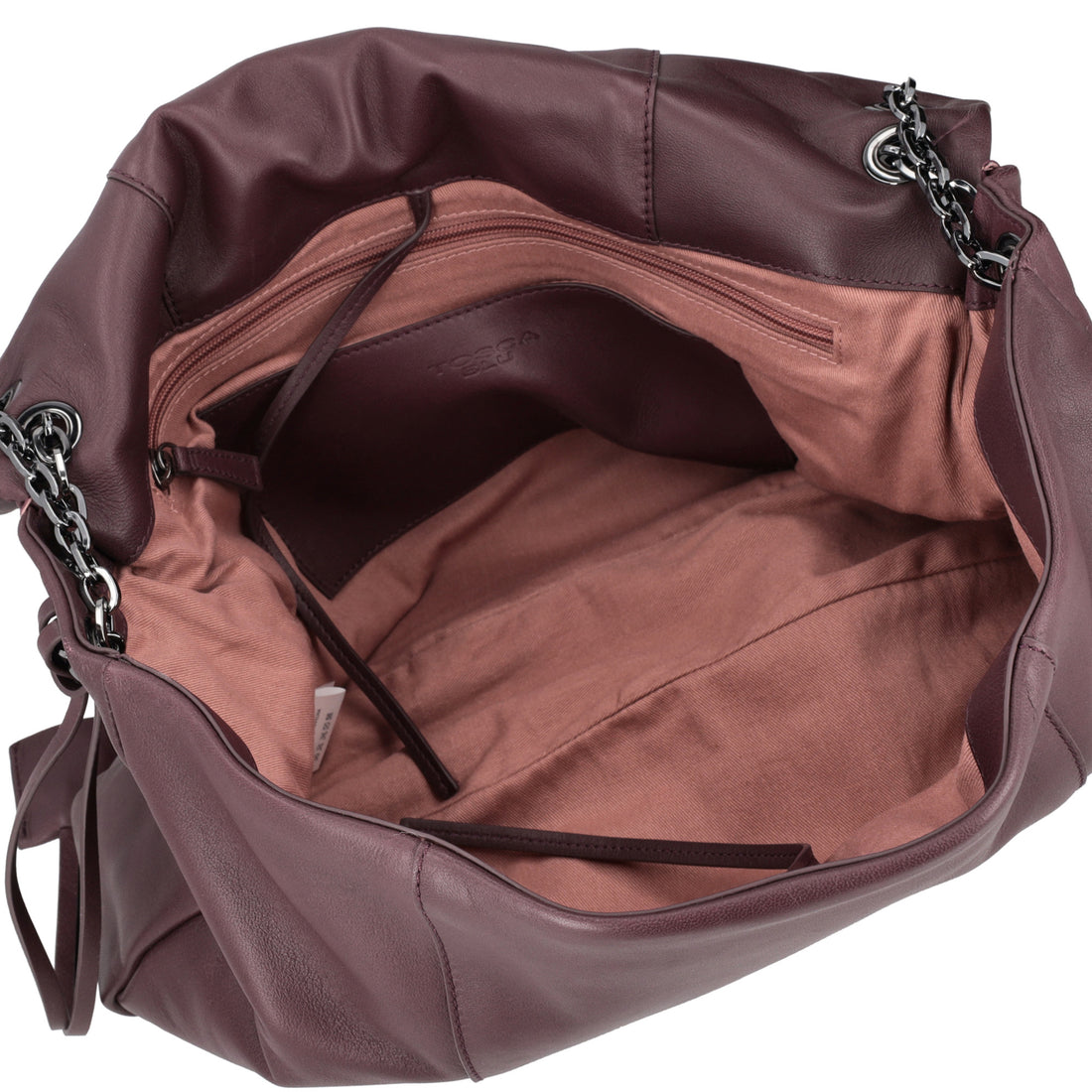 bordeaux amy maxi shoulder bag with flap