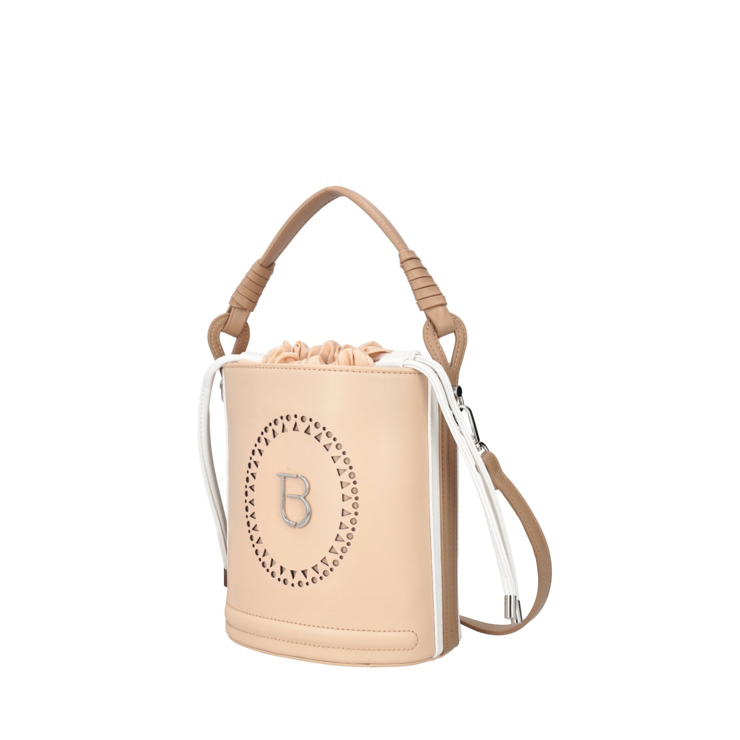NATURAL ORTENSIA BUCKET WITH SHOULDER STRAP
