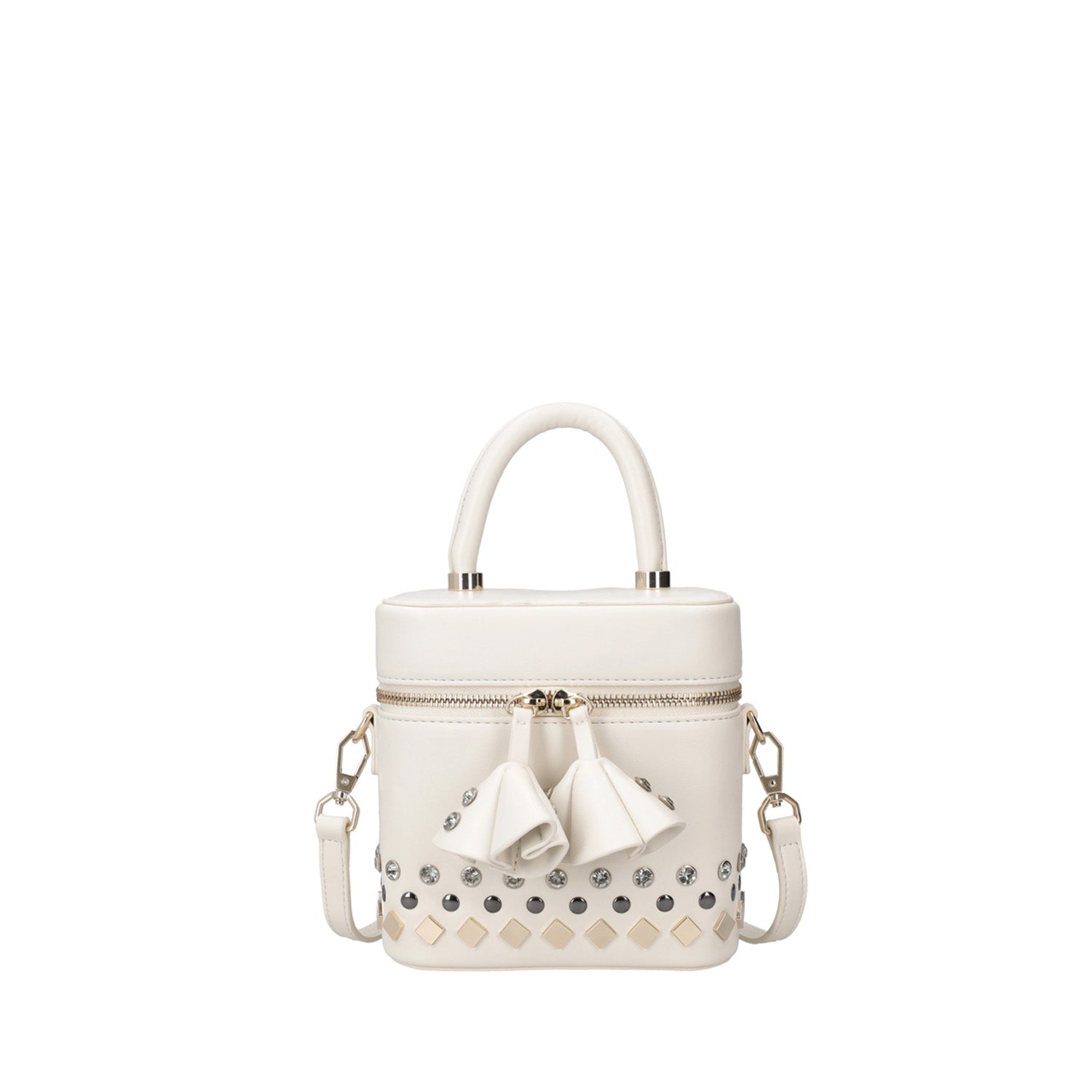 ToscaBlu borsa rigida palinuro con borchie colore bianco ts2533b67 c00_1