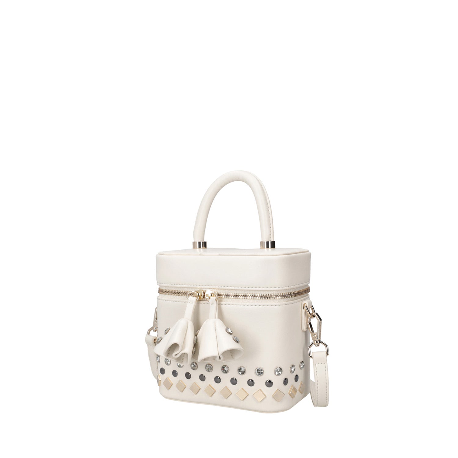 ToscaBlu borsa rigida palinuro con borchie colore bianco ts2533b67 c00_2