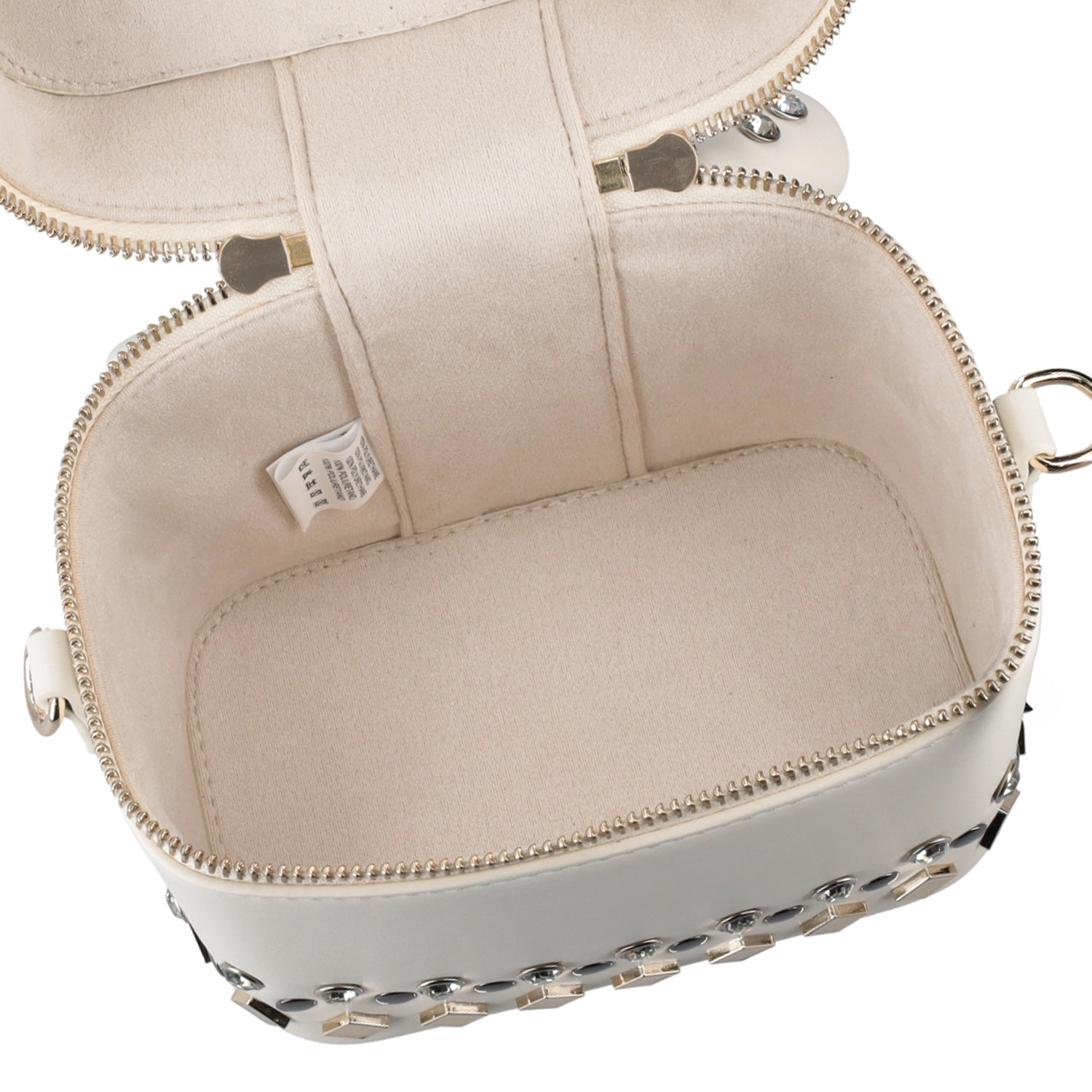 ToscaBlu borsa rigida palinuro con borchie colore bianco ts2533b67 c00_3