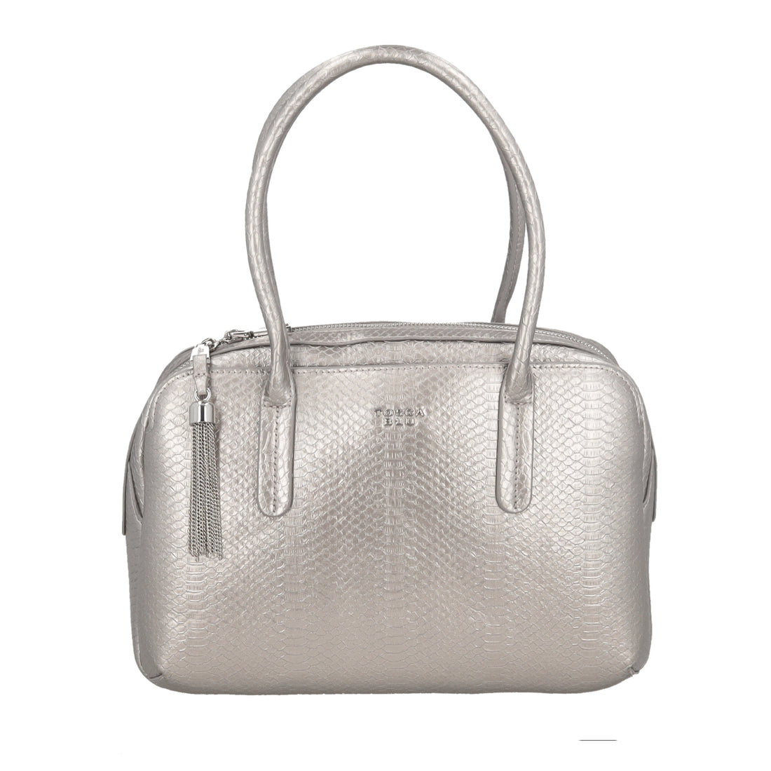 Bauletto Lotus con dobbio manico e zip colore canna di fucile