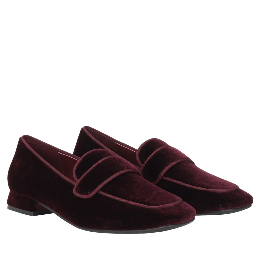 bordeaux anais velvet loafer