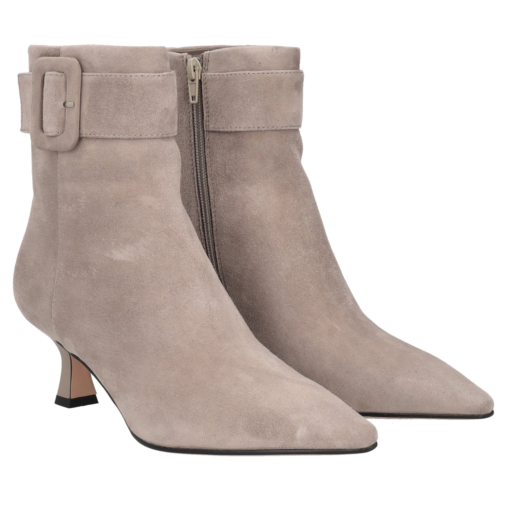 mud brigitte suede heeled ankle boot