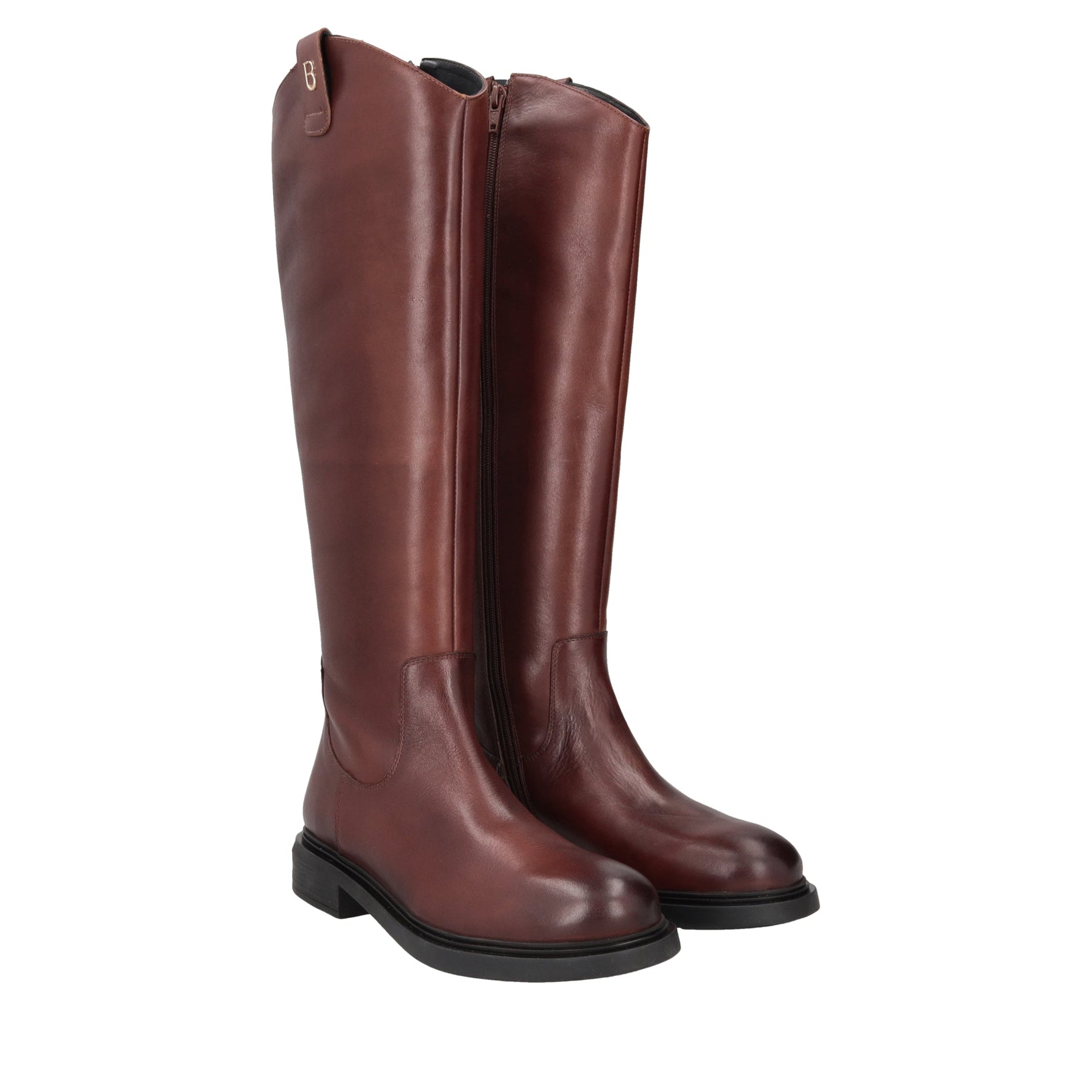 cognac elodie leather boot
