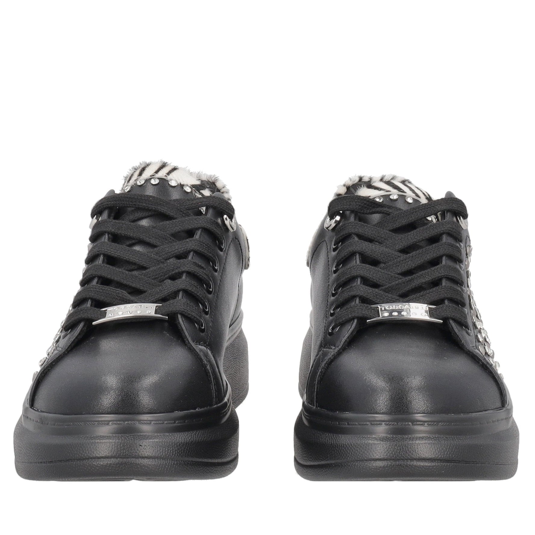 sneaker city jungle in pelle con borchie colore nero SF2601s005 c99 SF2601S005.C99.38_2