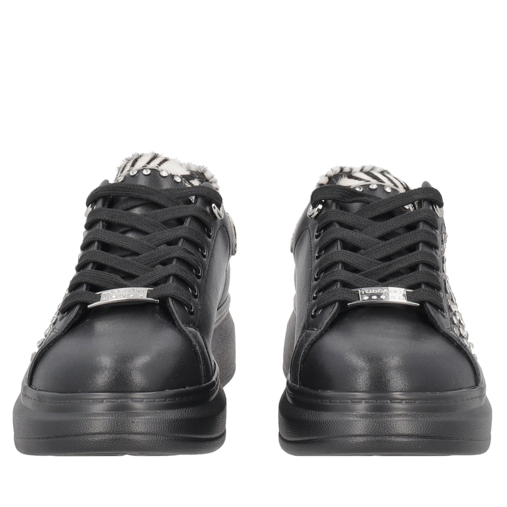 sneaker city jungle in pelle con borchie colore nero SF2601s005 c99 SF2601S005.C99.38_2