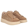 sneaker city jungle in suede con borchie colore cuoio sf2601s006 c59