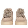 sneaker luxe in suede con pompon strass colore beige SF2602s025 c05 SF2602S025.C05.38_2