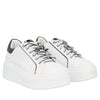 sneaker sweet city in pelle con farfalle colore bianco nero sf2603s045 00a