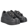 sneaker sweet city in pelle con fiocchetti colore nero sf2603s047 c99