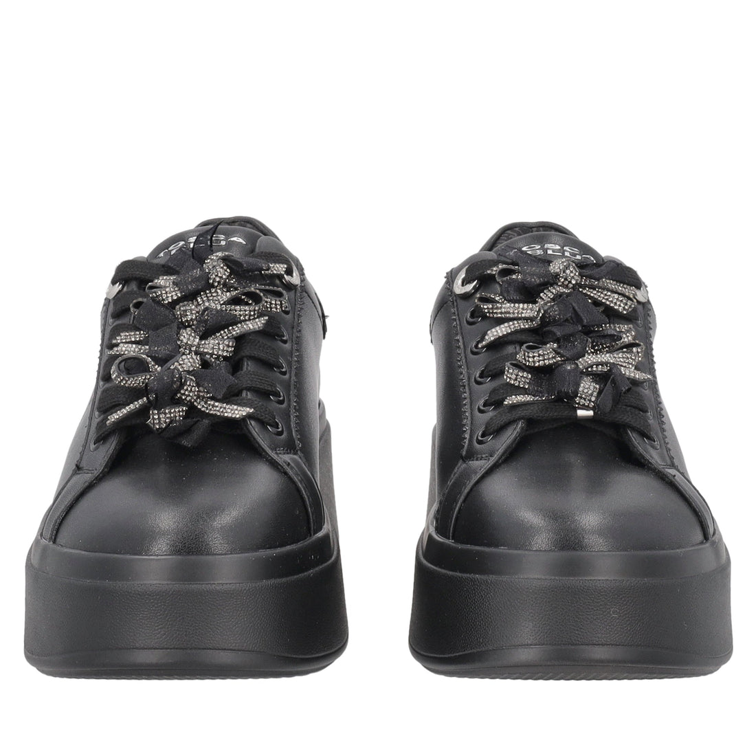 sneaker sweet city in pelle con fiocchetti colore nero SF2603s047 c99 SF2603S047.C99.38_2