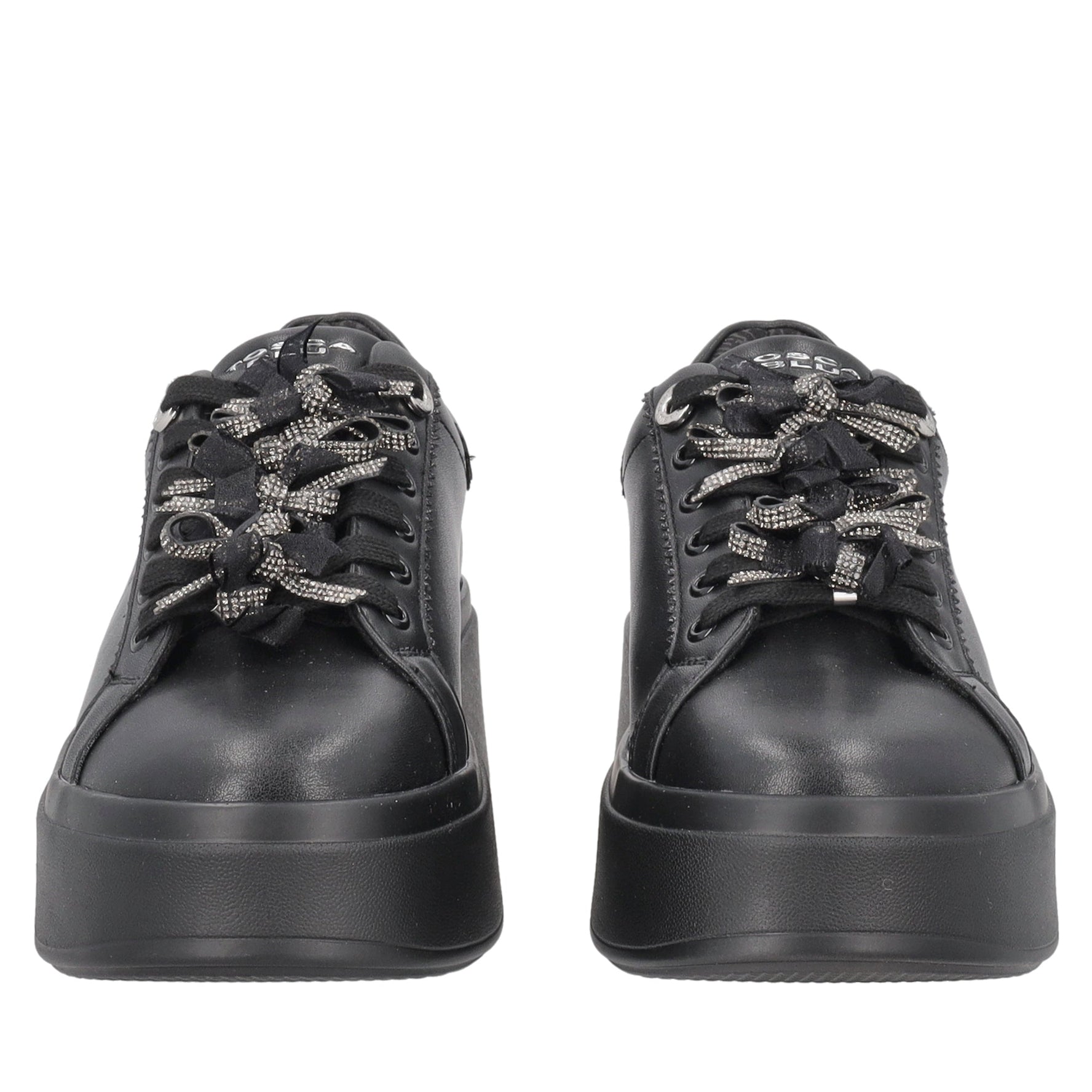 sneaker sweet city in pelle con fiocchetti colore nero SF2603s047 c99 SF2603S047.C99.38_2