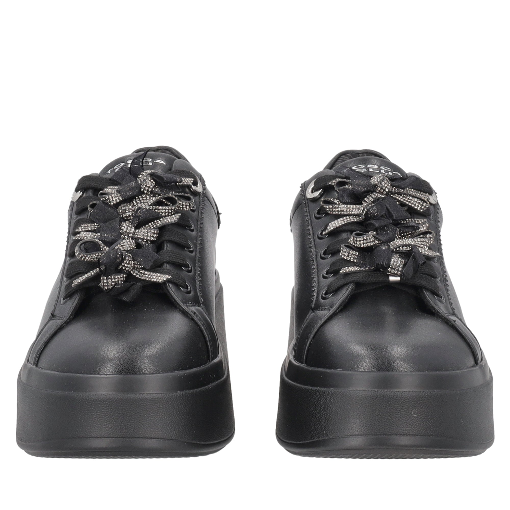 sneaker sweet city in pelle con fiocchetti colore nero SF2603s047 c99 SF2603S047.C99.38_2