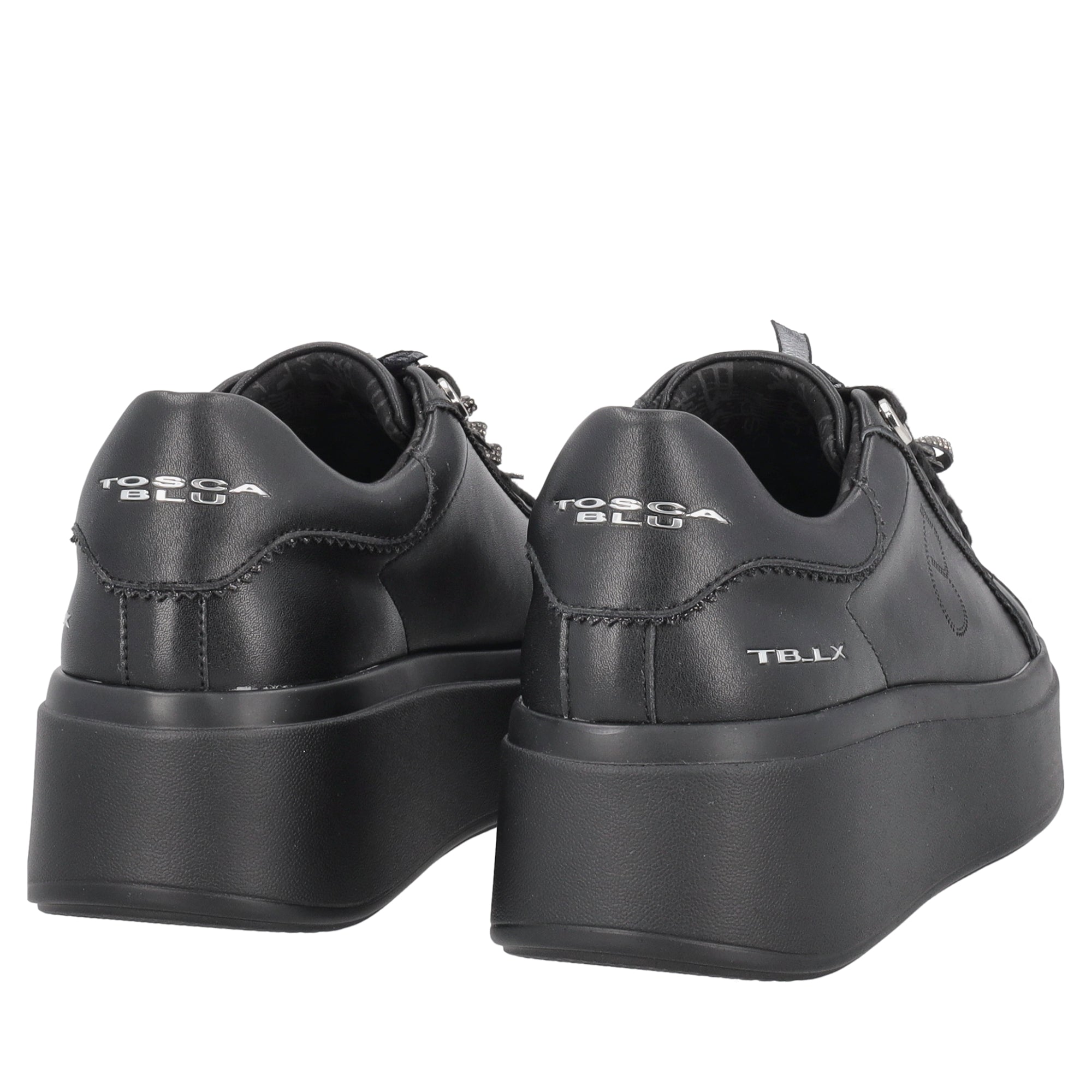 sneaker sweet city in pelle con fiocchetti colore nero SF2603s047 c99 SF2603S047.C99.38_3