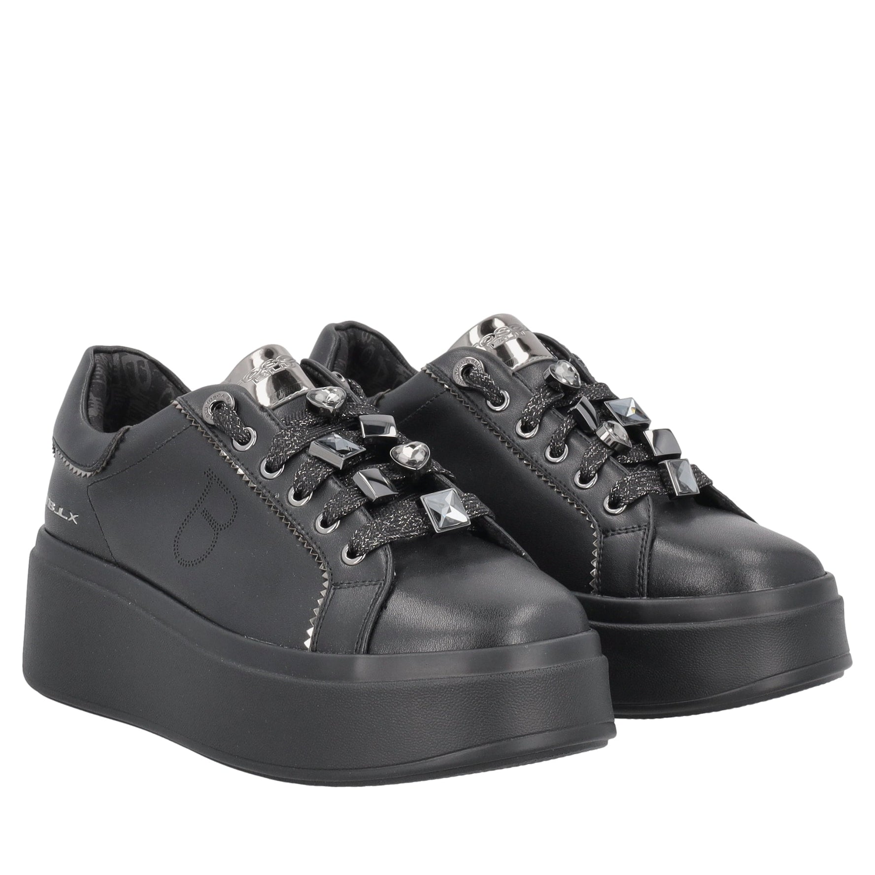 sneaker sweet city con pietre gioiello colore nero sf2603s049 c99