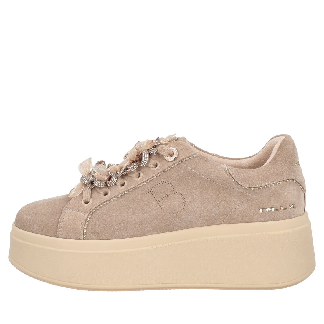 sneaker sweet city in suede con fiocchetti colore beige SF2603s051 c05 SF2603S051.C05.38_4