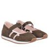 ballerina eclipse in suede colore t moro rosa sf2604s061 60p