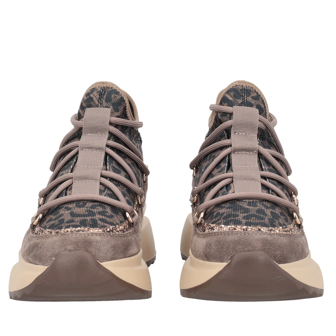 sneaker foxy con stampa animalier colore testa di moro SF2605s072 c60 SF2605S072.C60.38_2