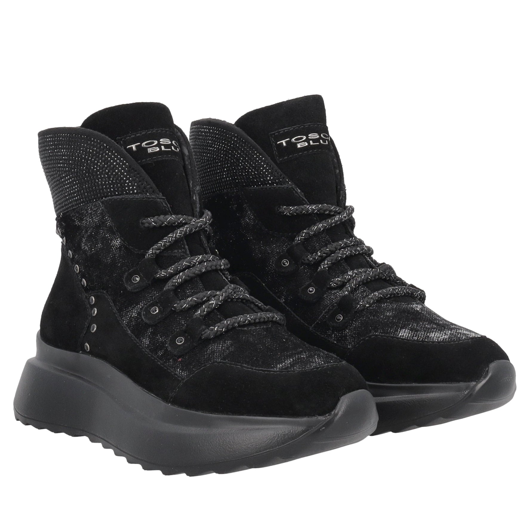 sneaker foxy in tessuto e suede colore nero sf2605s074 c99