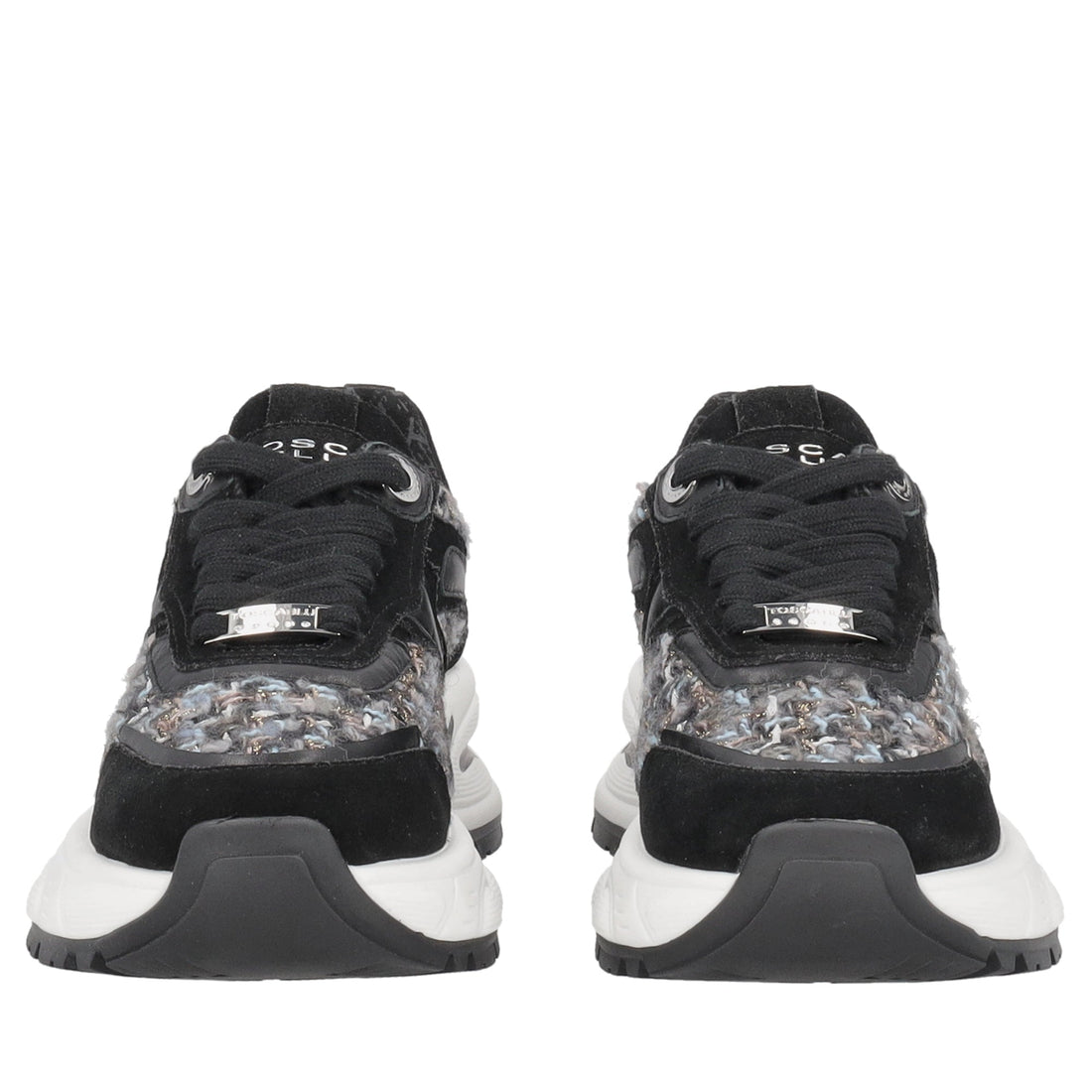 sneaker moonlight in suede con inserti colore nero SF2606s083 c99 SF2606S083.C99.38_2