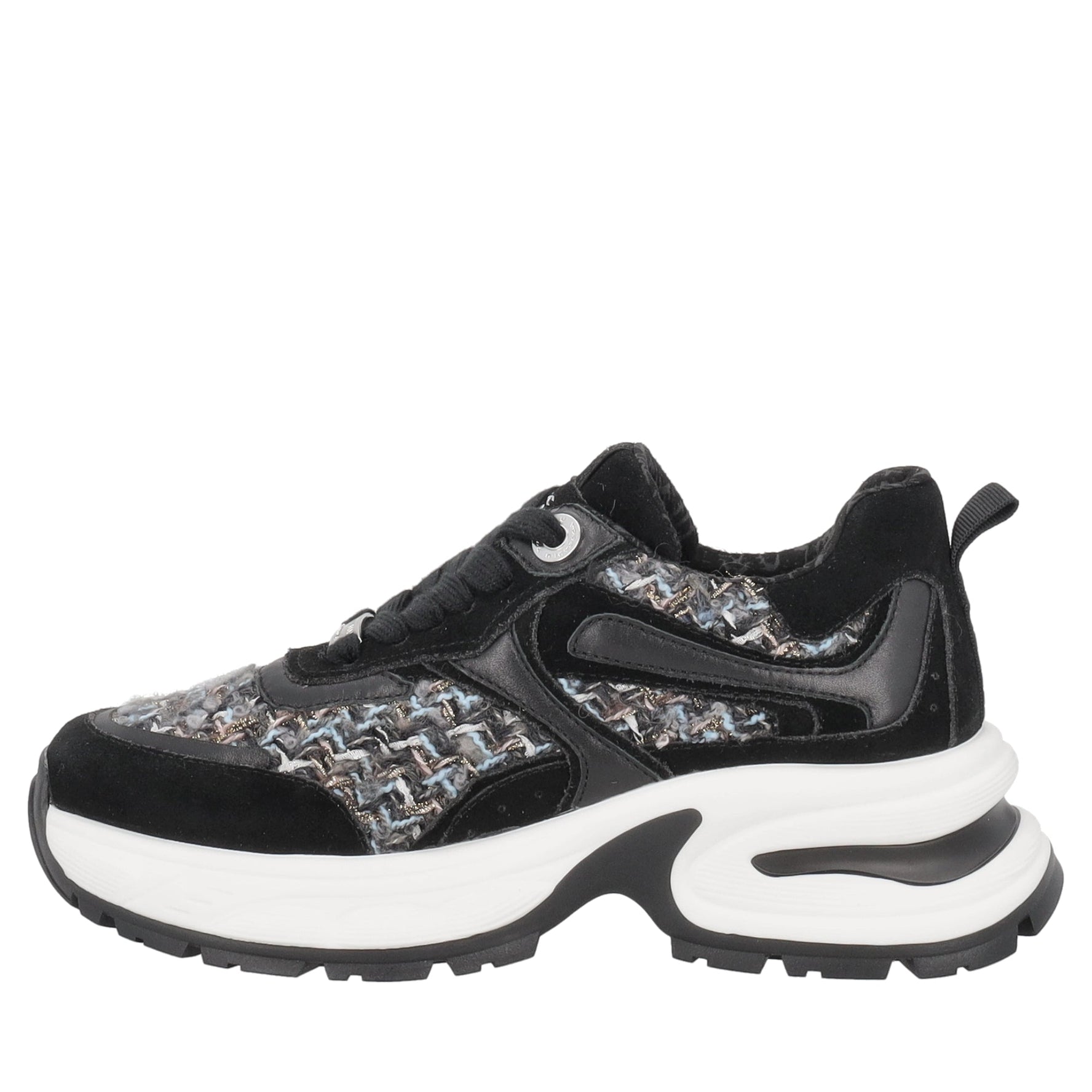sneaker moonlight in suede con inserti colore nero SF2606s083 c99 SF2606S083.C99.38_4