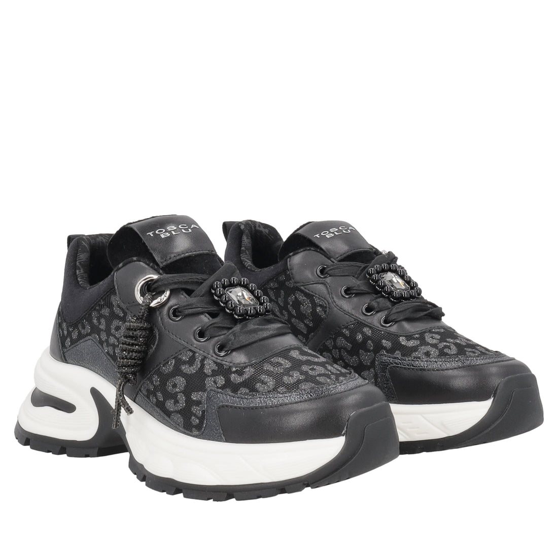 Sneaker Diamantika con stampa animalier colore nero