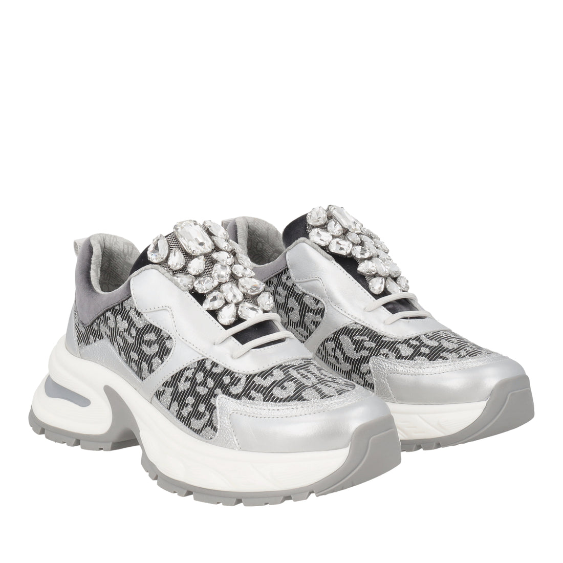 Sneaker Diamantika con accessorio gioiello colore grigio scuro