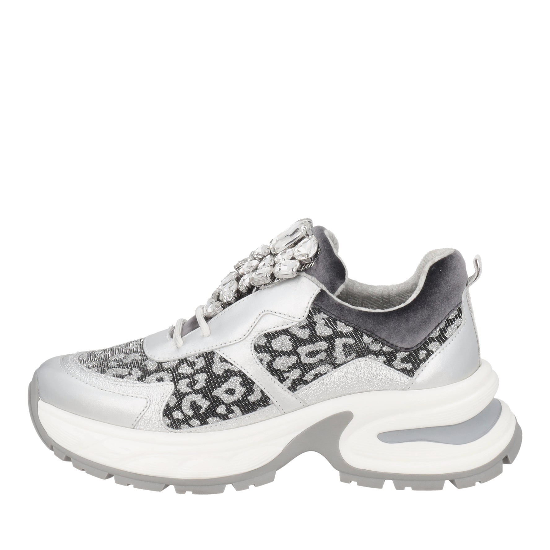 Sneaker Diamantika con accessorio gioiello colore grigio scuro