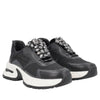sneaker diamantika con accessorio gioiello colore nero sf2626s103 c99