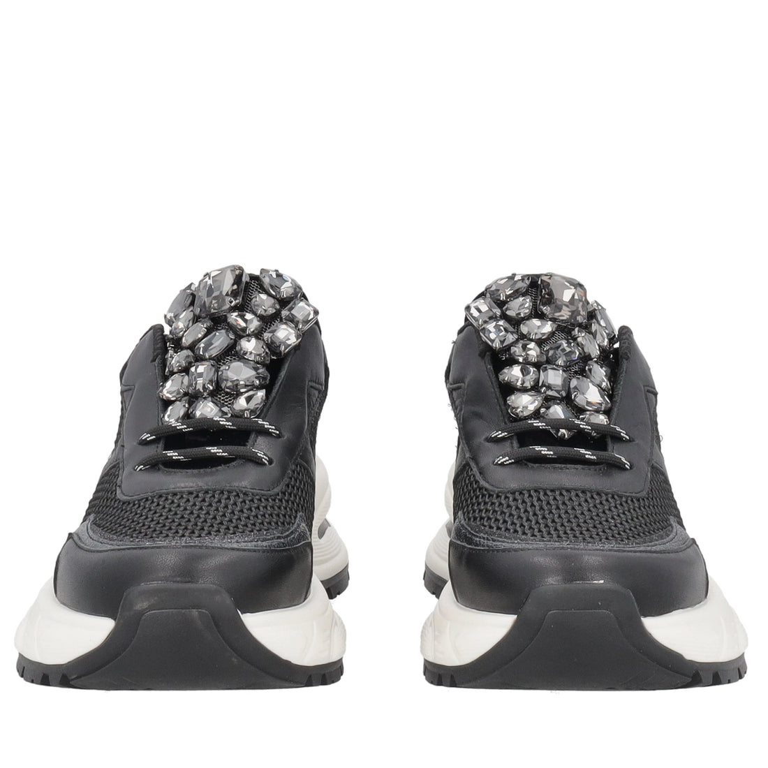 sneaker diamantika con accessorio gioiello colore nero SF2626s103 c99 SF2626S103.C99.38_2