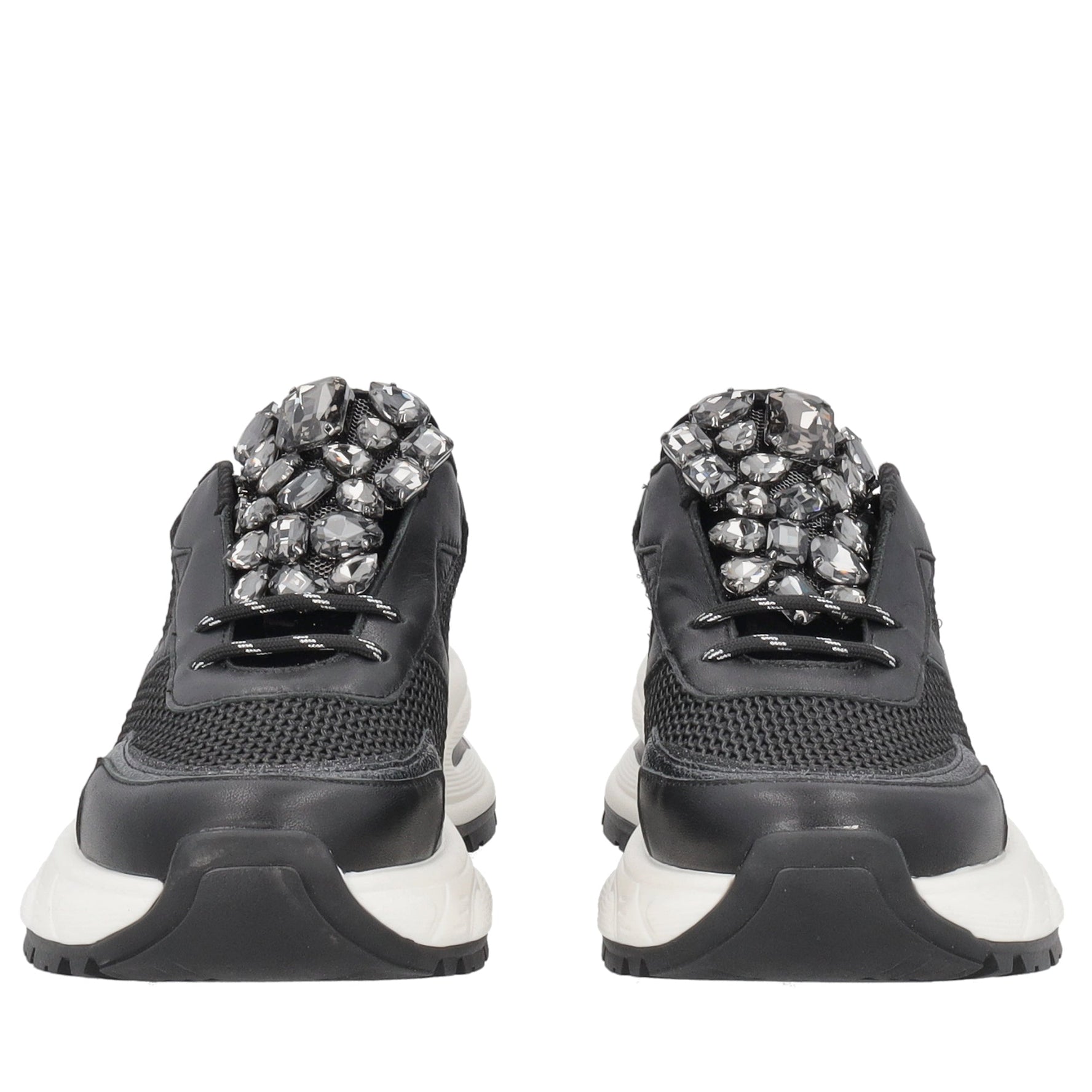 sneaker diamantika con accessorio gioiello colore nero SF2626s103 c99 SF2626S103.C99.38_2