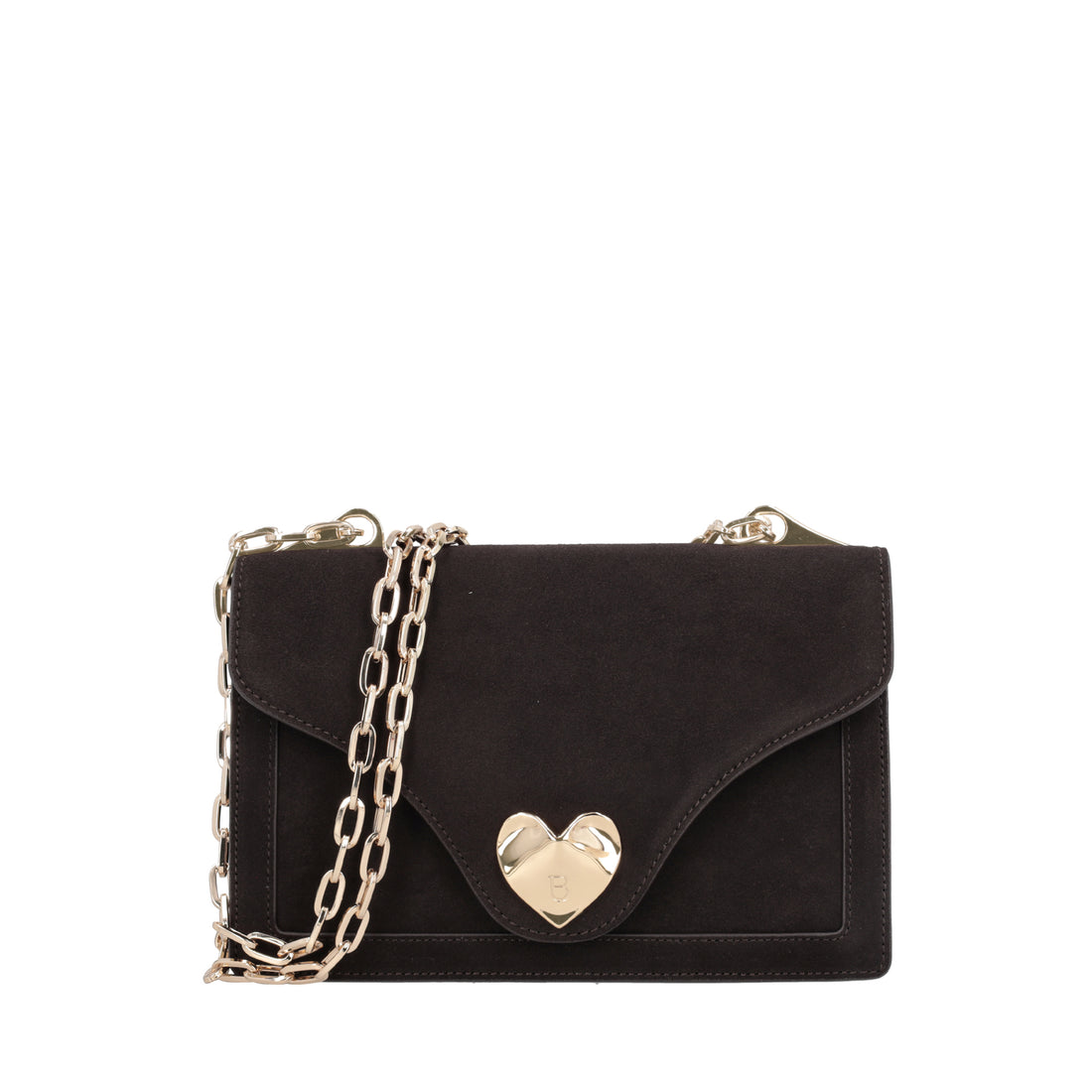 Tracollina Sweet Bag in suede colore testa di moro