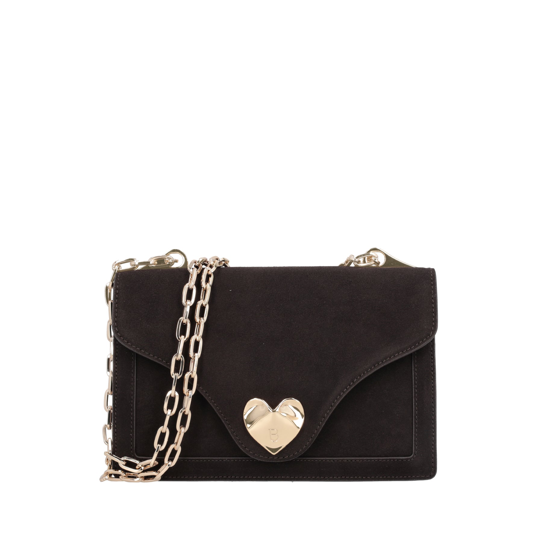 Tracollina Sweet Bag in suede colore testa di moro