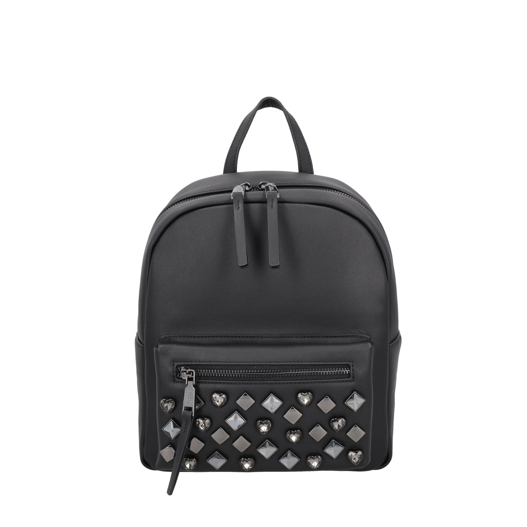 zainetto sweet bag in pelle con borchie colore nero sf26ab104 c99