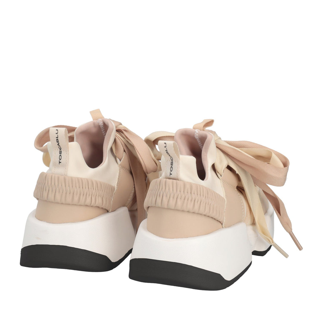 BEIGE ASTRID SNEAKER WITH DOUBLE FABRIC LACE
