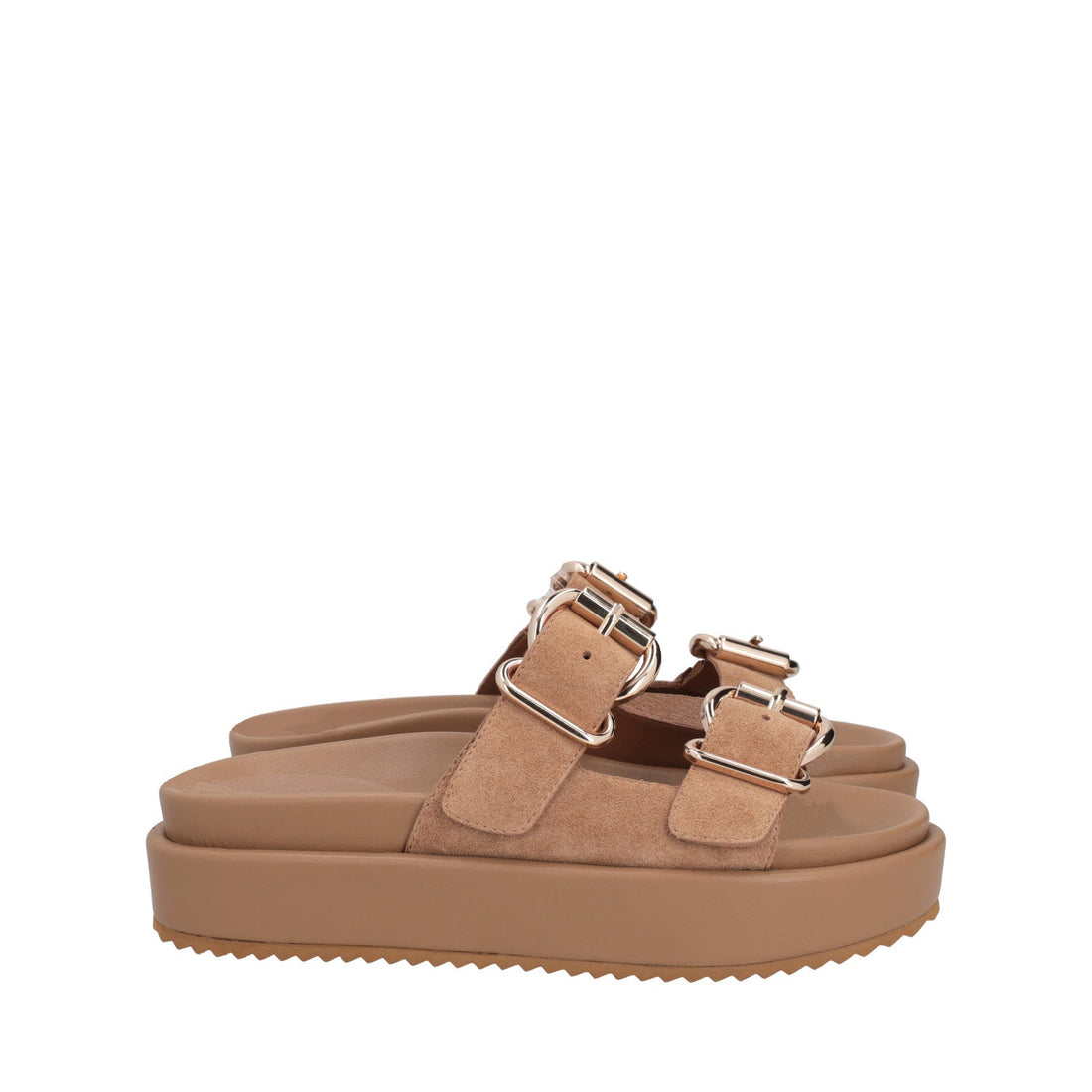 TAN MARGARET SLIPPERS IN SUEDE LEATHER
