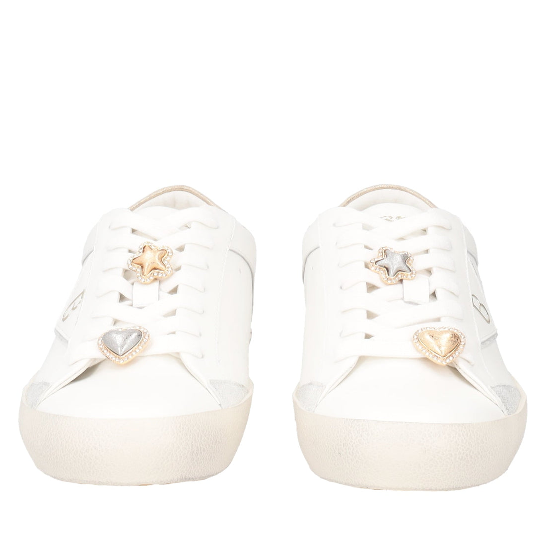 MILK/GOLD SIRIUS SNEAKER WITH ACCESSORIES