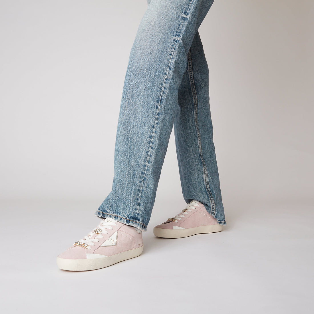 POWDER PINK SIRIUS SUEDE SNEAKER