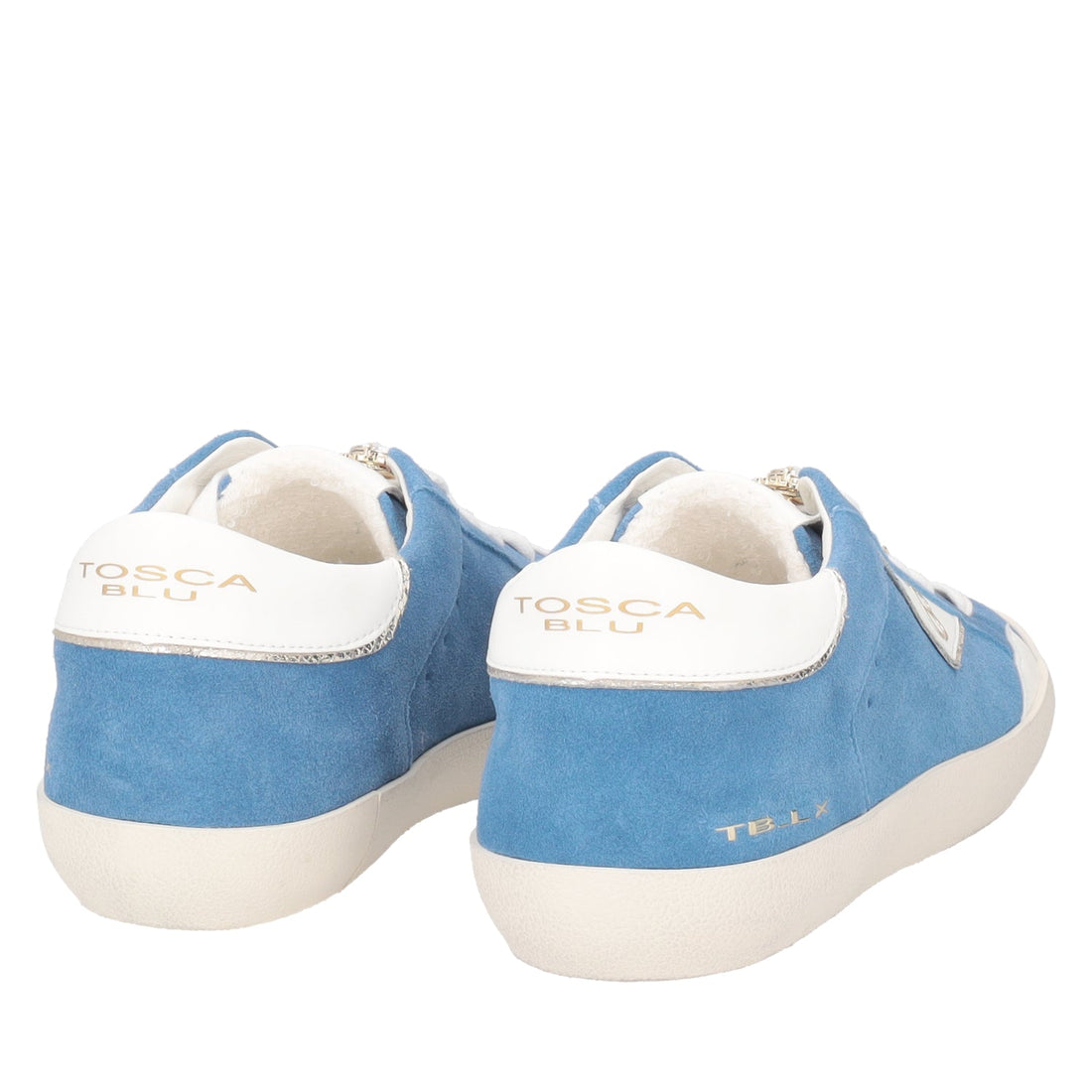 Sneaker Sirius in pelle con accessorio colore blu