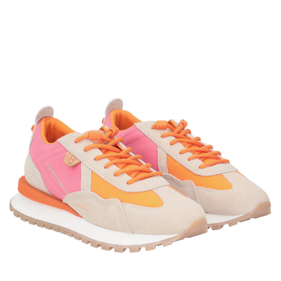 ToscaBlu sneaker blossom in pelle scamosciata colore arancione fucsia ss2508s070 50x_1